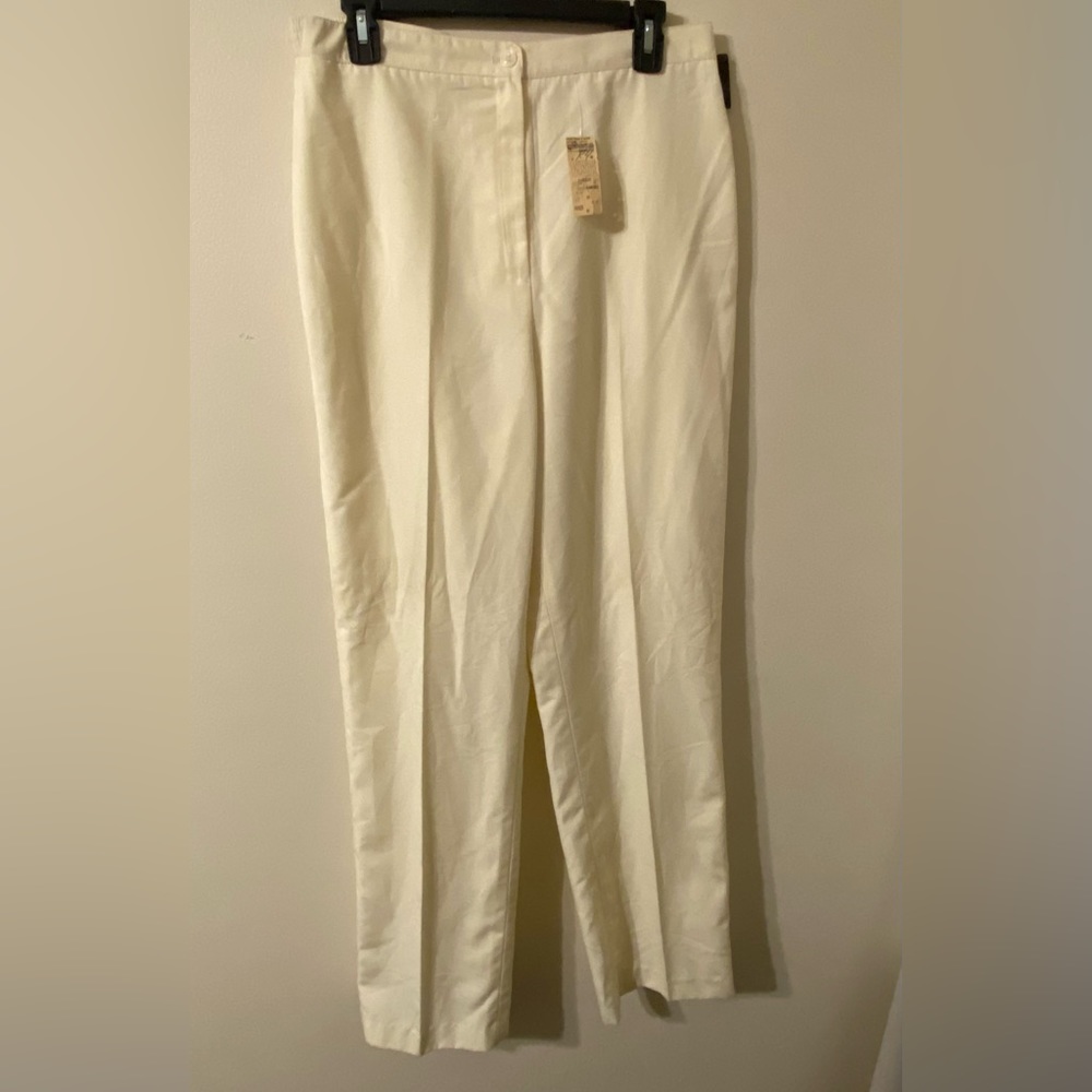 New NWT NOS 1970s Panther Beige Womens High Waist Pants Slacks Made In USA Large